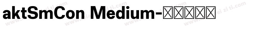 aktSmCon Medium字体转换